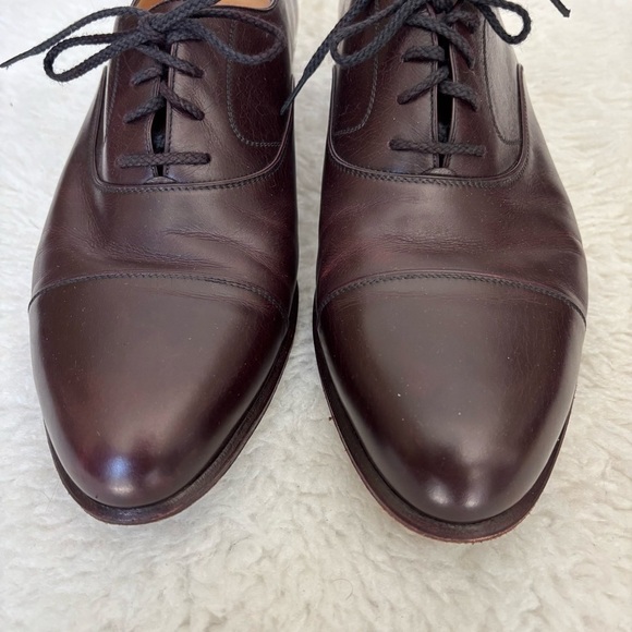 a. testoni Dark Brown Leather Men\'s Dress Shoes size 10 M main image 11